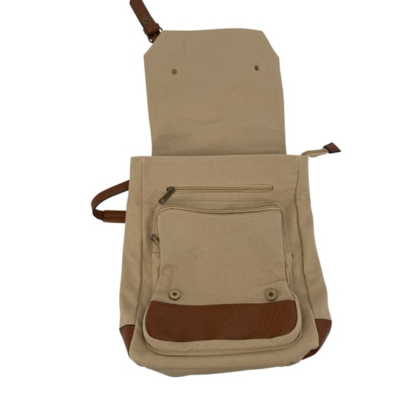 Quagga Tan Brown Vintage Tea Top Handle Adjustable Strap Purse Bag Backpack main image 5